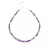 Jay King Sterling Silver Lavendula Amethyst Swirl Beaded Necklace. 18"